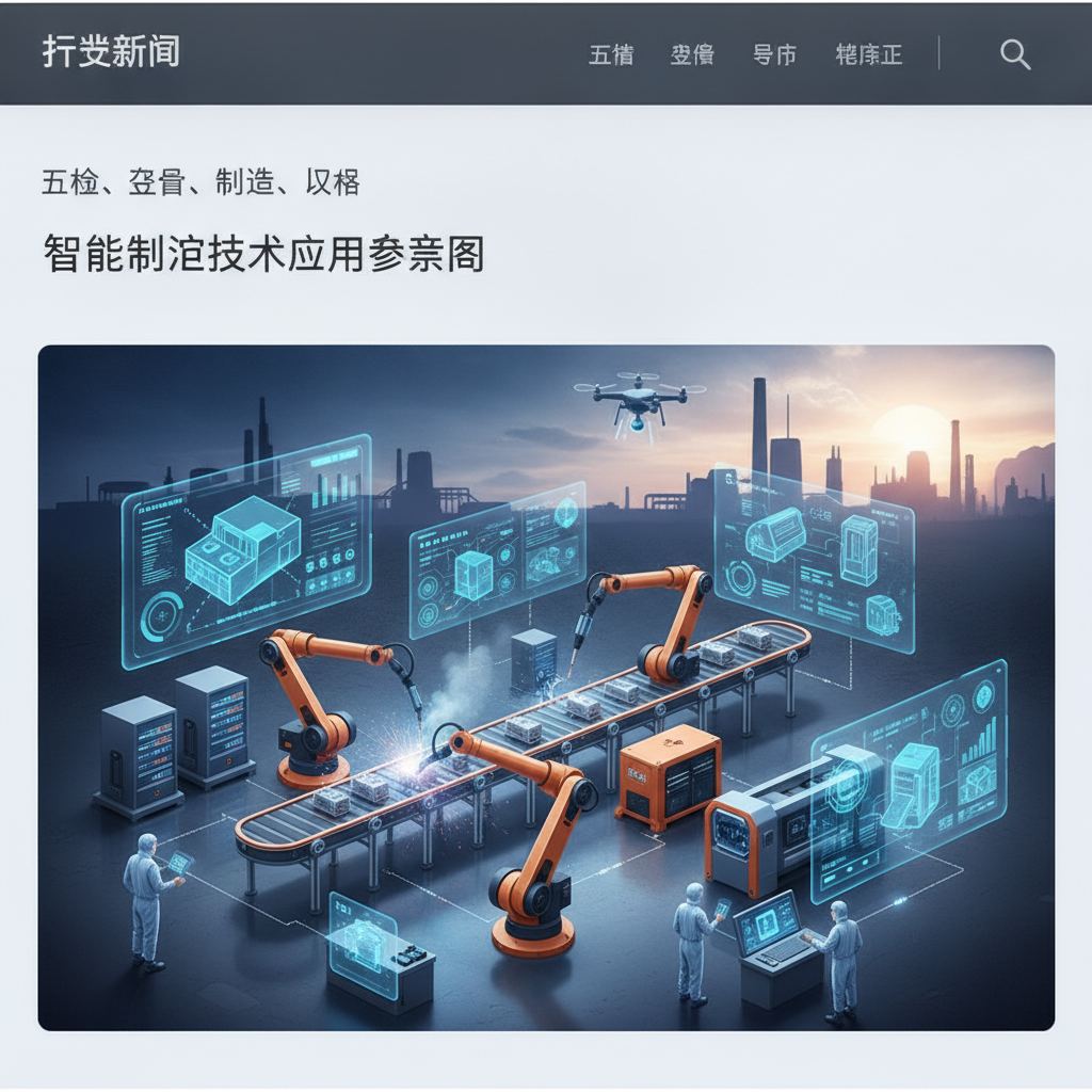 智能制造技术应用示意图